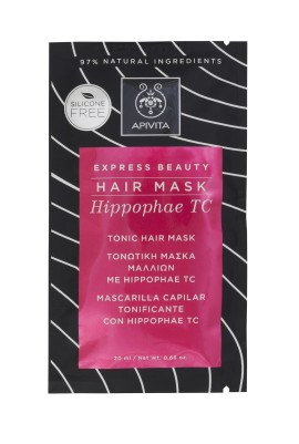 Apivita Express Beauty Tonic Hair Mask Hippophae TC, Τονωτική Μάσκα Μαλλιών με Ιπποφαές 20ml 