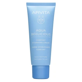 Apivita Aqua Beelicious Comfort Hydrating Cream, Απαλή Κρέμα Ενυδάτωσης πλούσιας υφής με εκχύλισμα Λουλουδιών & Μέλι 40ml