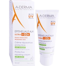 A-derma Epitheliale A.H Ultra SPF50 Repairing Cream, Επαναρθωτική & Προστατευτική Κρέμα κατά των Σημαδιών με Ηλιακή Προστασία SPF50+ 100ml