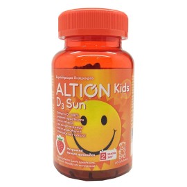 Altion Kids D3 Sun, Παιδικό Συμπλήρωμα Διατροφής με Βιταμίνη D3 για Τόνωση Ανοσοποιητικού, Σωστή Ανάπτυξη Οστών & Δοντιών, 60ζελεδάκια