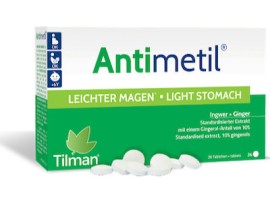 Tilman Antimetil Light Stomach, Συμπλήρωμα Διατροφής με Τζίντζερ & Πιπερόριζα για Ελαφρύ Στομάχι με Αντιεμετικές Ιδιότητες 36 δισκία