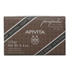 Apivita Natural Soap, Φυσικό Σαπούνι Με Πρόπολη (ιδανικό για τη λιπαρή & νεανική επιδερμίδα) 125g