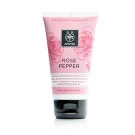 Apivita Rose Pepper Firming & Reshaping Body Cream,  Κρέμα Σύσφιγξης & Αναδιαμόρφωσης 150ml
