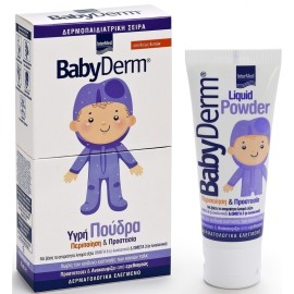 Intermed Babyderm Liquid Powder, Υγρή Προστατευτική Πούδρα από 0 έως 6 Ετών για Προστασία και Περιποίηση από Ερεθισμούς 75ml 