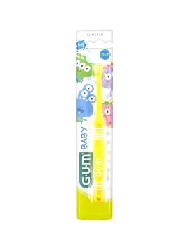 Gum Junior Soft Toothbrust, Βρεφική Οδοντόβουρτσα από 0 έως 2 Ετών, Μαλακή , 1 τμχ