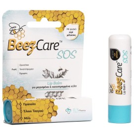 BeezCare Lip Balm SOS ,για Ραγισμένα & Κατεστραμμένα Χείλη  με φυσικό κερί μέλισσας 5.1g