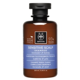 Apivita Sensitive Scalp Shampoo, Σαμπουάν για Ευαίσθητο Τριχωτό με Λεβάντα & Μέλι 250ml