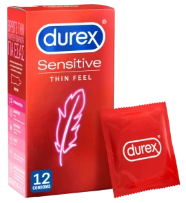 Durex Sensitive Thin Feel, Πολύ Λεπτά Προφυλακτικά 12τμχ