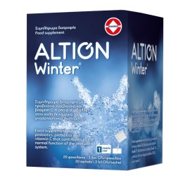 Altion Winter, Συμπλήρωμα Διατροφής με Προβιοτικά & Βιταμίνη C για Ενίσχυση του Ανοσοποιητικού Συστήματος για Ενήλικες&Παιδιά 20sachets