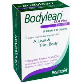 Health Aid Bodylean CLA Plus, Συμπλήρωμα Διατροφής για Αδυνάτισμα & Σύσφιγξη, 30tabs & 30caps