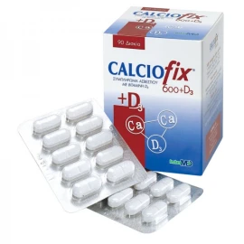 Intermed Calciofix 600mg + 200IU D3, Συμπλήρωμα Διατροφής Aσβεστίου & Βιταμίνης D3 90Tabs 