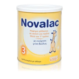 Novalac 3, Ρόφημα γάλακτος σε σκόνη για παιδιά μετά τον 1 χρόνο, 400gr