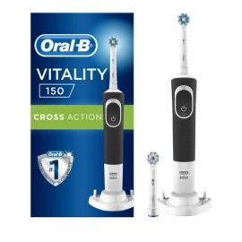 Oral-B Vitality 150 Cross Action Black Ηλεκτρική Οδοντόβουρτσα σε Μαύρο Χρώμα 1τμχ
