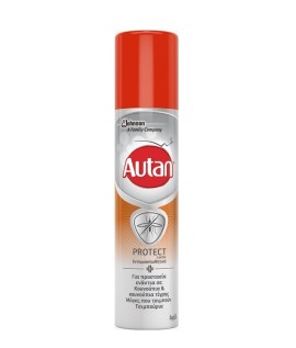 Autan Protect Spray, Εντομοαπωθητικό Σπρέι για Προστασία Ενάντια σε Κουνούπια & Τσιμπούρια 100ml