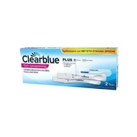 Clearblue Plus, Διπλό Τεστ Εγκυμοσύνης με Έλεγχο Έως Και 4 ημέρες Νωρίτερα 2 pcs