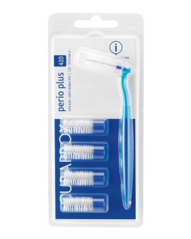 Curaprox Perio Plus 410 Brushes, Μεσοδόντια Βουρτσάκια Καθαρισμού με λαβή σε χρώμα Μπλέ, 5 τμχ