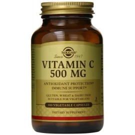 Solgar Vitamin C 500mg, Συμπλήρωμα Διατροφής Βιταμίνη C, 100Veg Tabs