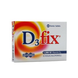 Uni-Pharma D3 Fix 1200 iu, Vitamin D3 60 tabs