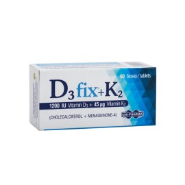 Unipharma D3 Fix 1200IU + K2 45mg, Vitamin D3 60tabs