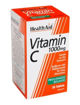 Health Aid Vitamin C 1000mg Prolonged Release, Συμπλήρωμα Διατροφής Βιταμίνη C Βραδείας Αποδέσμευσης 30 tabs