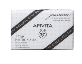 Apivita Natural Soap Jasmine, Σαπούνι με Γιασεμί για Πρόσωπο & Σώμα 125gr