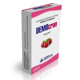DEMOcran Συμπλήρωμα διατροφής με εκχύλισμα Cranberry & Προβιοτικά 28caps