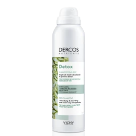 Vichy Dercos Nutrients Detox Dry Shampooing Sec, Εξισσοροπιστικό Ξηρό Σαμπουάν για Λιπαρά μαλλιά & Τριχωτό 150ml
