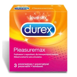 Durex Pleasure Max, Με ραβδώσεις και κουκίδες 3τμχ