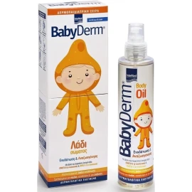 Intermed Babyderm Body Oil, Παιδικό λάδι Σώματος για Ενυδάτωση & Αναζωογόνηση 200ml