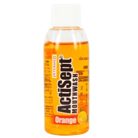Intermed Actisept Mouthwash With Orange,  Φθοριούχο Στοματικό Διάλυμα με γεύση Πορτοκάλι 60ml