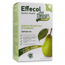 Epsilon Health Effecol Fiber, Διαλυτές Φυτικές Ίνες & Σιμεθικόνη, με Γεύση Αχλάδι, 14 Φακελίσκοι x 30ml