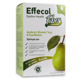 Epsilon Health Effecol Fiber, Διαλυτές Φυτικές Ίνες & Σιμεθικόνη, με Γεύση Αχλάδι, 14 Φακελίσκοι x 30ml