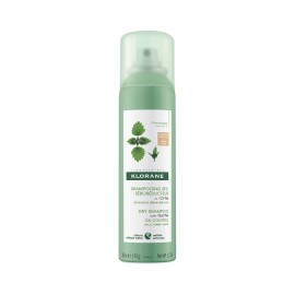 Klorane Ortie, Dry Shampoo, Ξηρό Σαμπουάν για Λιπαρά Καστανά Μαλλιά με Τσουκνίδα 150ml