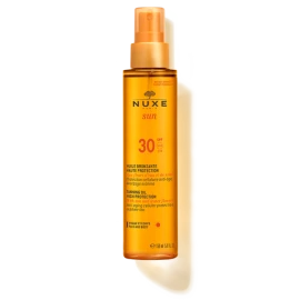 Nuxe Sun Tanning Oil For Face And Body SPF30, Λάδι Μαυρίσματος Υφηλής Προστασίας για Πρόσωπο και Σώμα SPF30 150ml