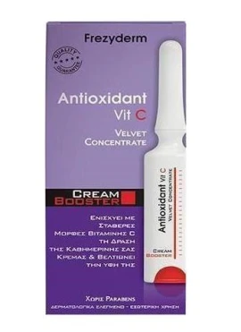 Frezyderm Antioxidant Vit C Velvet Concentrate Cream Booster,  Αγωγή Nύχτας για Ενεργοποίηση Μηχανισμών Αντιγήρανσης με βιταμίνη C, 5ml