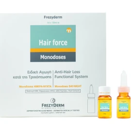 Frezyderm Hair Force Monodose Day/Night, Ειδική Αγωγή κατά της Τριχόπτωσης Μονοδόσεις 14*10 ml