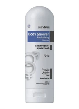 Frezyderm Body Shower Revitalizing Cleanser, Aπαλό Καθαριστικό Σώματος για την ευαίσθητη & Ανελαστική Επιδερμίδα 200ml
