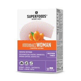 Superfoods Hippophaes Woman, Ιπποφαές Woman για Ενέργεια και Τόνωση - 30softcaps