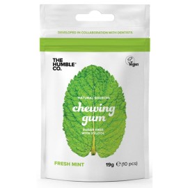 The Humble Co.Natural Base Chewing Gum Fresh Mint, Φυσική τσίχλα με γεύση Μέντας 19gr