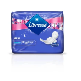 Libresse Maxi Goodnight Triple Protection Σερβιέτες Νύχτας με Φτερά, 10 τμχ