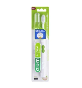 Gum Activital Sonic Toothbrush Soft, Οδοντόβουρτσα Μαλακή σε χρώμα Λευκό με μπαταρία 1 τμχ