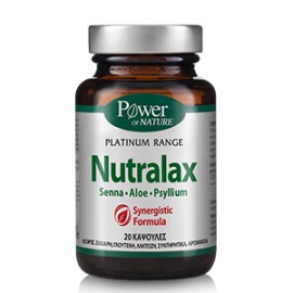 Power Health Platinum Range Nutralax, Συμπλήρωμα διατροφής για την αντιμετώπιση της δυσκοιλιότητας 20caps