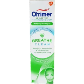 Otrimer Breathe Clean με Aloe Vera Φυσικό Ισότονο Διάλυμα Θαλασσινού Νερού, Μέτριος Ψεκασμός 100ml