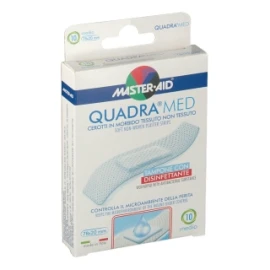 Master Aid Quadra Med, Αυτοκόλλητα Strips Λευκά 78x20cm 10tmx