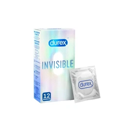 Durex Προφυλακτικά Invisible, Εξαιρετικά Λεπτά 12τμχ 