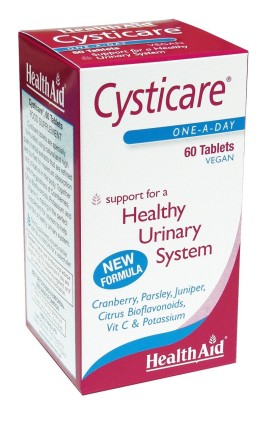 Health Aid Cysticare, Φυσικός συνδυασμός για υγιές ουροποιητικό σύστημα Vegan 60vetabs