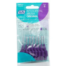 Tepe International Purple Brush Size 6 , Μεσοδόντια Βουρτσάκια Καθαρισμού Size 6, σε χρώμα Μώβ 1.1mm 8 τμχ
