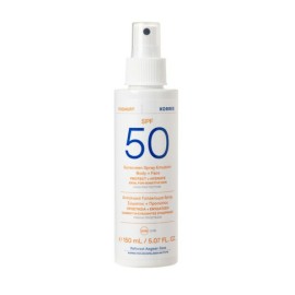 Korres Yoghurt Sunscreen Spray Emulsion Face & Body SPF50 for Sensitive Skin, Αντηλιακό Γαλάκτωμα Spray Προσώπου και Σώματος Υψηλής Προστασίας με Γιαούρτι, για Ενυδάτωση & Προστασία των Ευαίσθητων Επιδερμίδων 150ml