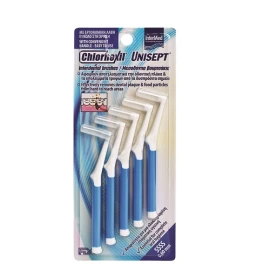 Intermed Chlorhexil Unisept Interdental Brushes SSSS 0,6mm, Μεσοδόντια Βουρτσάκια Καθαρισμού σε χρώμα Μπλε , 5 τμχ