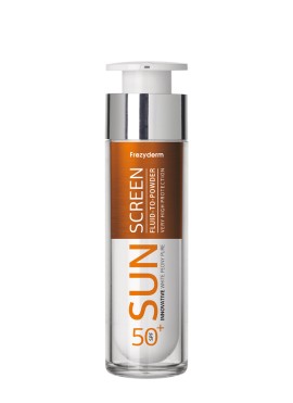 Frezyderm Sun Screen Fluid to Powder Vitamin D Like SPF50+, Αντιηλιακή Υγρή Κρέμα για Προσώπου με πολύ υψηλή προστασία 50ml